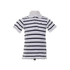 Tommy Hilfiger, Poloshirt, Größe: 110, Weiß/Blau, Baumwolle, Streifen #oVr