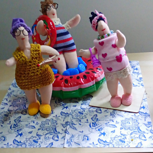 Stoffpuppe anna handarbeit - stoffpuppe, lot