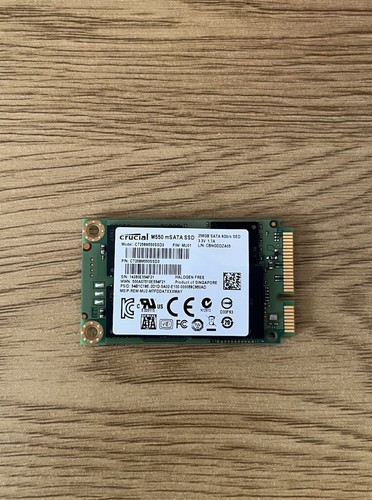 Crucial m550 msata ssd 256 - 256, gb