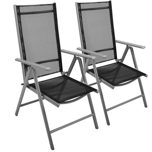 2er set klappstuhl aluminium - 2er,