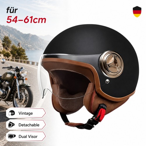 Retro motorradhelm rollerhelm - retro-motorradhelm,,