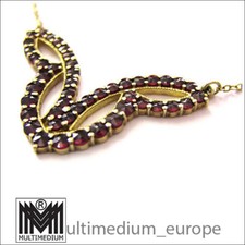 Granat Collier Silber