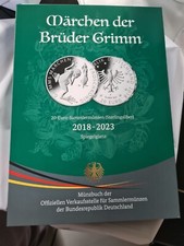 20 Euro Silbermünzen 200 Jahre Grimms Märchen 2018-2023 Sammelbuch II PP