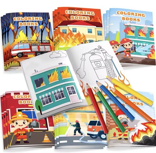 Feuerwehr malbuch für kinder - feuerwehr,