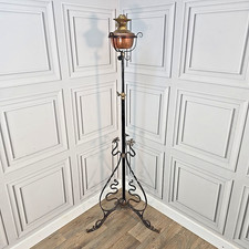 Antike Stehlampe Kupfer &