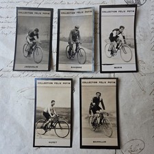 1908 Französische Radfahrer Fahrrad 5 Fotokarten FELIX POTIN