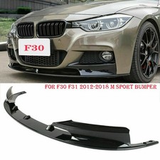 Front Spoiler Lippe Stoßstange Passend Für BMW 3er F30 F31 Schwarz Glänzend