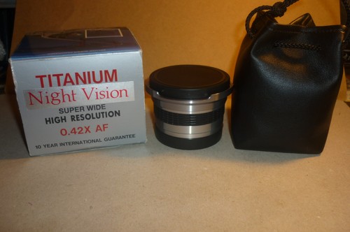 Objektiv lens titanium - lens, night