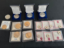 16 Gedenkmünzen,Sammlermünzen,Flohmarktartikel