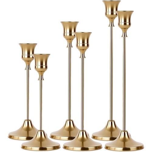 Kerzenständer gold 6er set - kerzenständer,