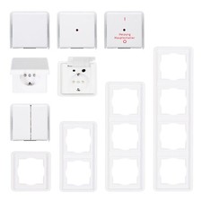 Kopp Standard Feuchtraum IP44 UP arktisweiß Schalter Rahmen Steckdosen Taster