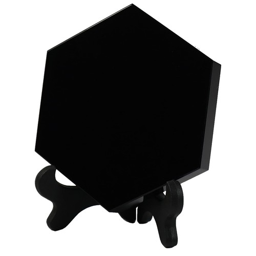 Schwarzer obsidian spiegel - schwarzer,