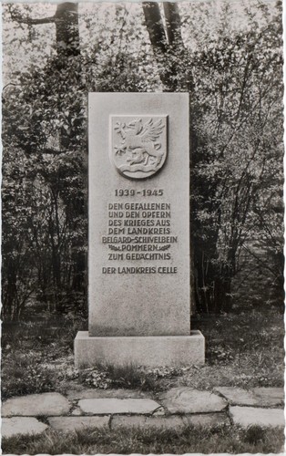 Ansichtskarte gedenkstein für - gedenkstein,
