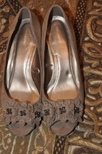 Damenpumps peeptoe taupe mit - peeptoe,,