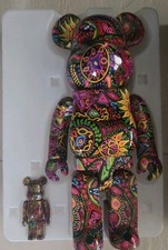 Medicom Toy BE@RBRICK Bearbrick 100% + 400% Psychedelic Paisley  27cm / 7cm OVP