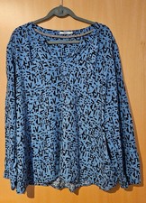 Sehr schöne Damen Bluse Tunika blau gemustert Gr. XXL von CECIL