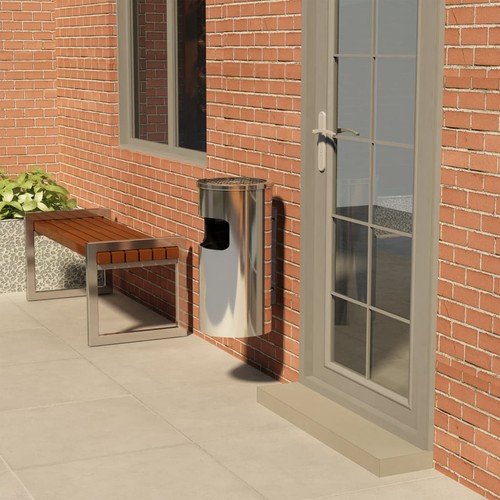 Wandaschenbecher stahl 26l - wandaschenbecher,