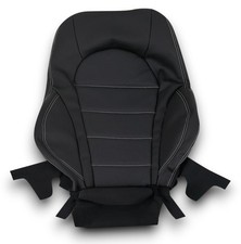 Sitzbezug Rückenlehne Vordersitz für Mercedes C- Klasse W205 2014 - 2018 schwarz