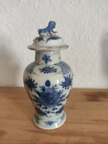 Porzellan deckelvase qing - porzellan,