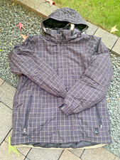 Killtec Herren Skijacke/ Winterjacke dunkelbraun mit Muster Gr  L