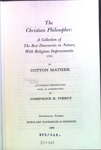The christian philosopher a - christian,