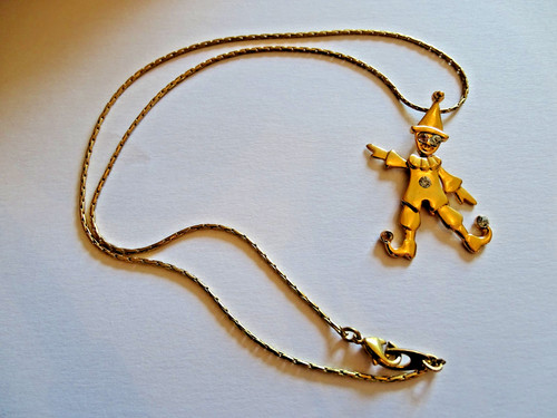 Kette goldfarbig mit anhänger - mit,