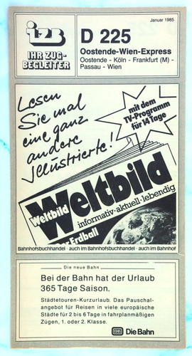 Bundesbahn fahrplan ihr - -,