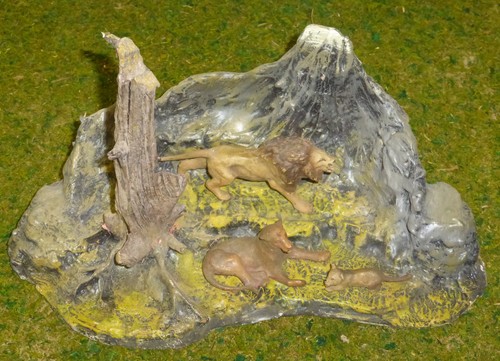 Löwen gehege zoo diorama - gehege,