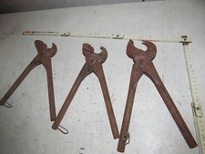 konvolut 3 spezialzangen Schmiedezange kupferrohr biegezange