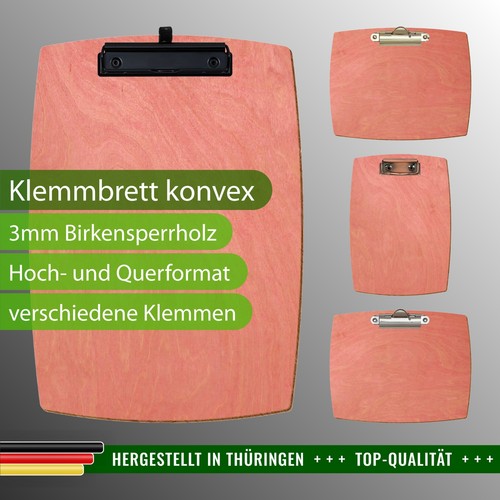 Bütic holz klemmbrett konvex - klemmbrett,