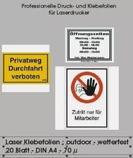 Blatt klebefolien weiss - 20,