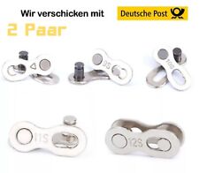 2 Paar Fahrrad Kettenschloss Fahrrad  6/7/8/9/10/11/12 Fach und Single Speed 