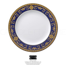 Versace Rosenthal - Medusa Blau - flache platte CM 27 - Einzelhändler