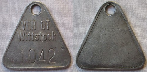 Wertmarke werkzeugmarke veb - veb, ot
