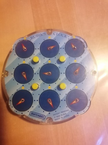 Matchbox rubiks clock puzzle - matchbox,