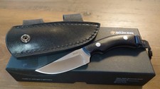 Böker Plus J-Bite Messer Feststehend 440C G10 Vollerl Lederscheide EDC - 02BO046