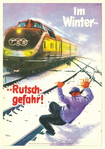 Plakat bundesbahn - plakat,