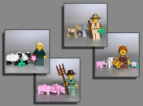 Lego tiere figuren - tiere, schäfer