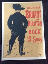 Original Farblithographie von