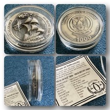 3 Oz Nautical Ounce MAYFLOWER 999er Silbermünze | High Relief ANTIK Finish 2020