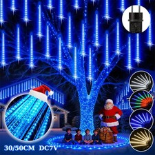 Weihnachtsbeleuchtung Außen 8-32 Röhren LED Meteorschauer Lichter Weihnachtsdeko