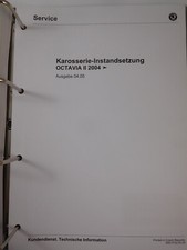 Reparaturleitfaden Skoda Octavia II Karosserie Instandsetzung Blecharbeiten Maße