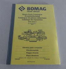 Teilekatalog / Ersatzteilliste Bomag Rüttler BPR 25/50 D Stand 05/2013