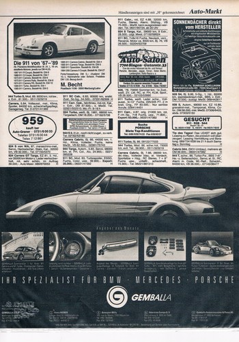 Gemballa tuning werbeanzeige - tuning,