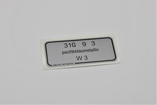 Aufkleber Pazifikblaumetallic