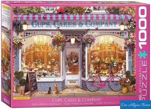Eurographics puzzle cups cakes - eurographics, cups,cakes
