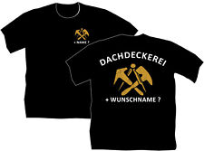 T-Shirt Dachdeckerei Innungszeichen Bekleidung Firmen Logo Motiv Zunftzeichen 42