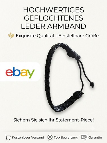 Schmales lederarmband schwarz - schmales,