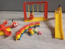 Playmobil Spielplatz mit Schaukel, Rutsche und Karussell (aus Set 3416 und 3552)
