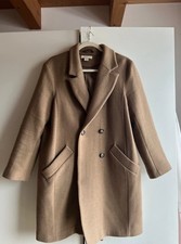 beigefarbener Wollmantel Von